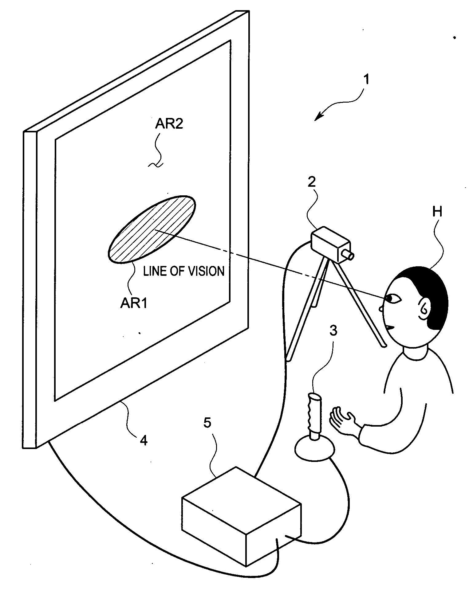 Visual training device and visual training method