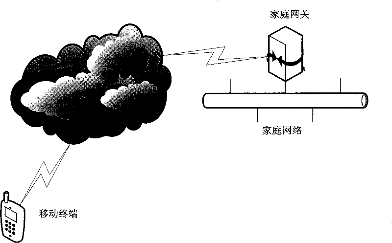 Remote access control system and method for household network