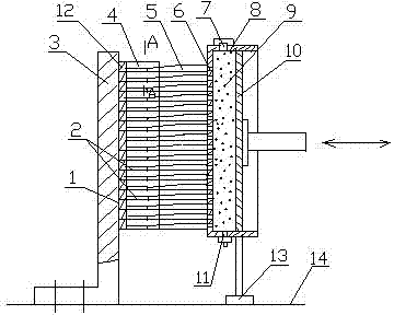 Firecracker pouring leading line technology method