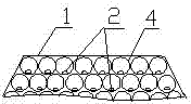 Firecracker pouring leading line technology method