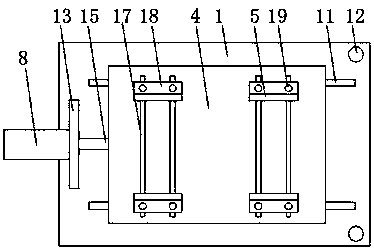 Grooving device applicable to production of plastic-wood boards