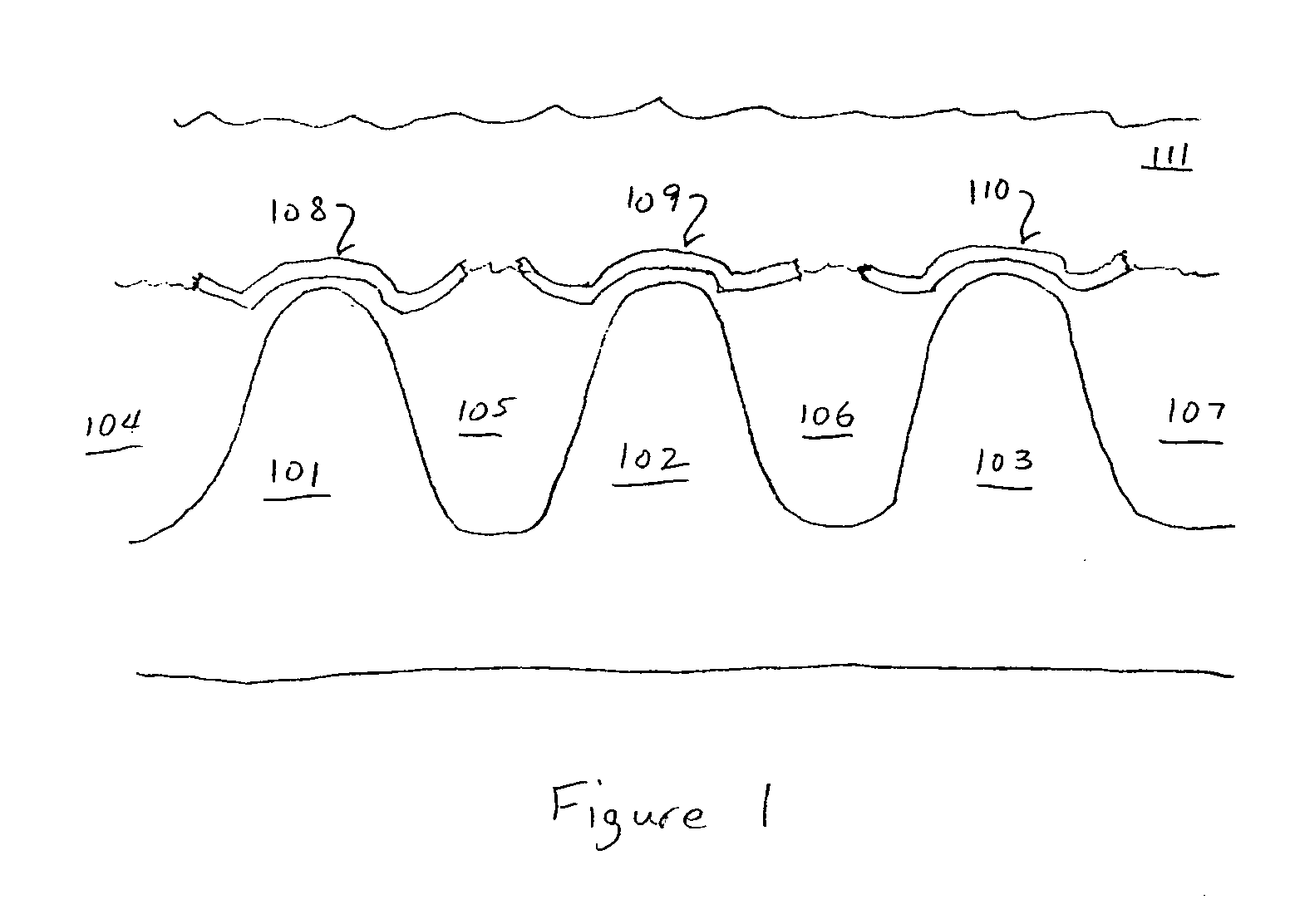 Self-aligned patterning method by using non-conformal film and etch back for flash memory and other semiconductor applications