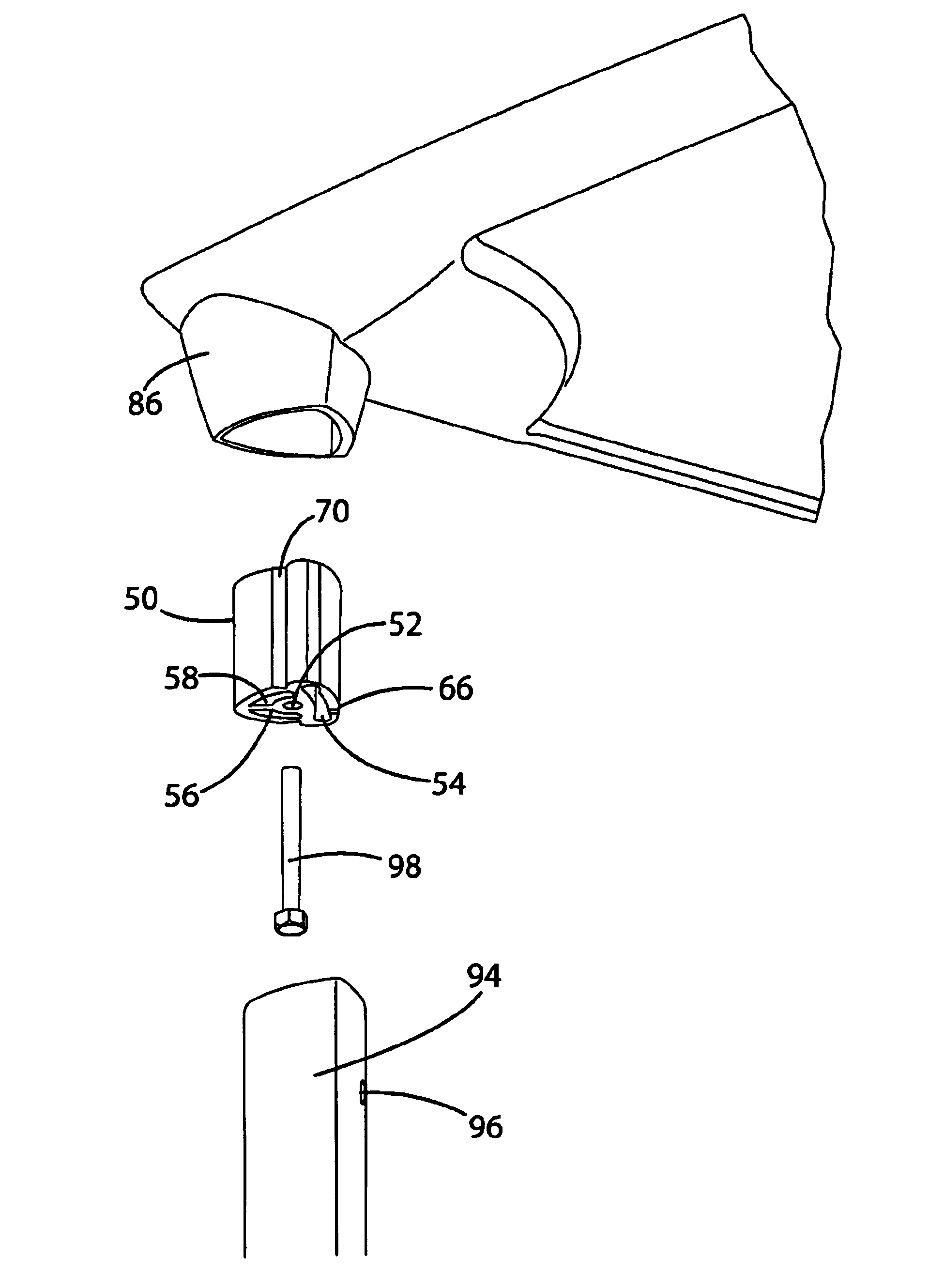 Leg attachment and method for manufacturing same