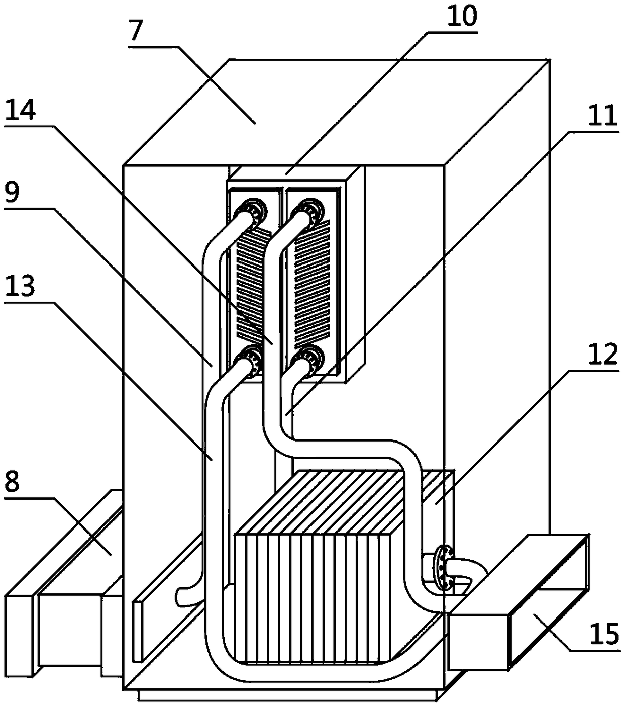 A catalytic purification device for organic waste gas