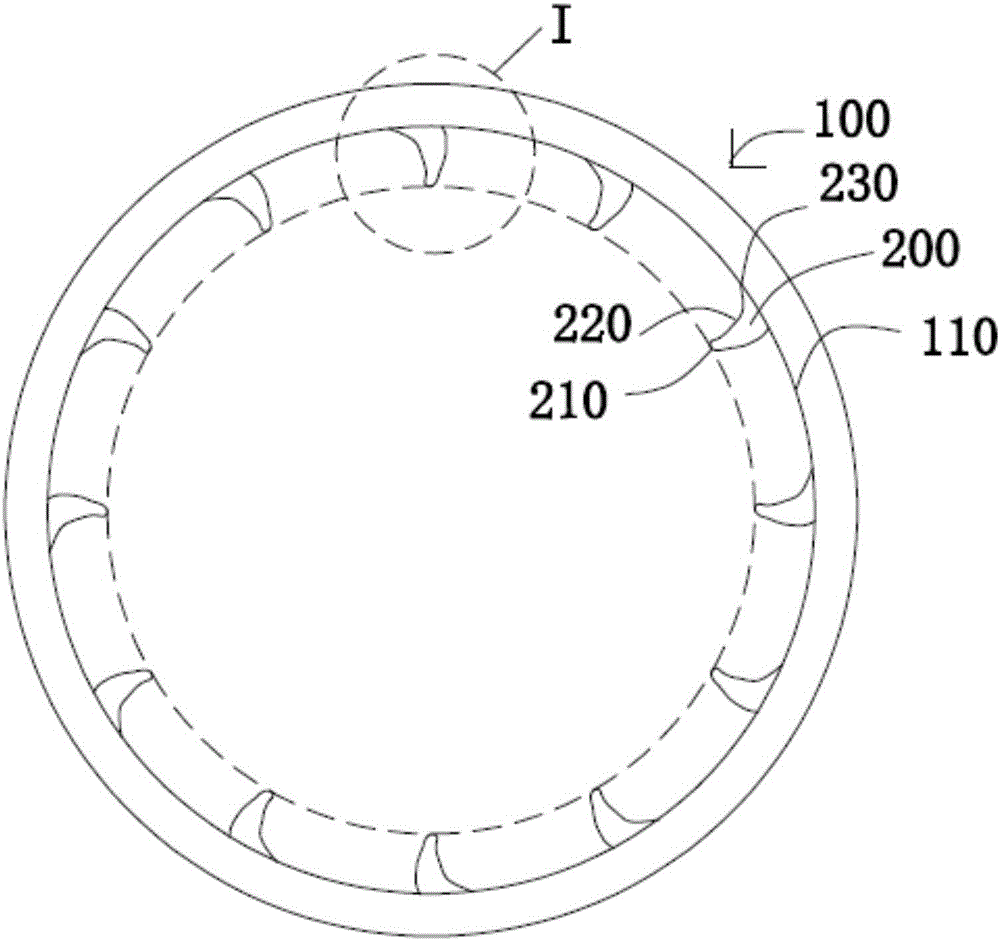 PP (polypropylene) internal spiral pipe for drainage and preparation method of PP internal spiral pipe