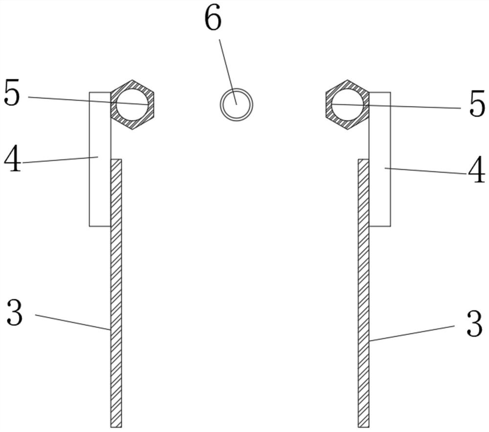 Fixing device for tunnel inverted arch rubber waterstop and construction method