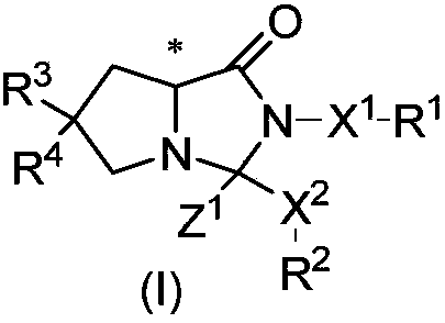 Cyclocompound of tetrahydropyrrole and dihydroimidazolone as well as preparation and pharmaceutical application thereof