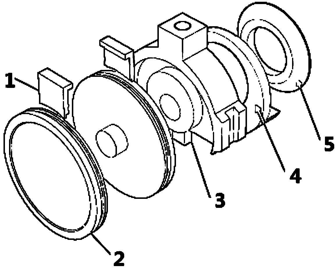 Nuclear secondary tight-sealing high-temperature medium combined gate