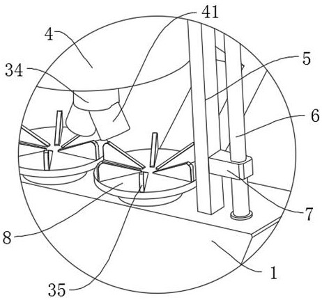 Fertilizing device for corn and soybean compound planting