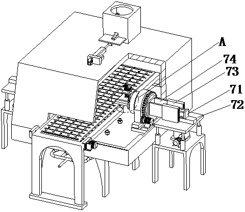 Porous metal heat treatment device