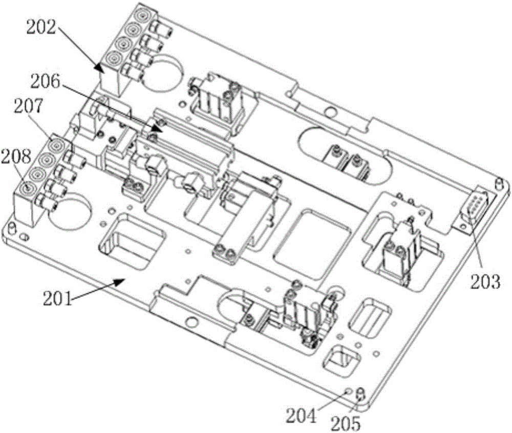 Die exchange device of mobile phone automated production equipment