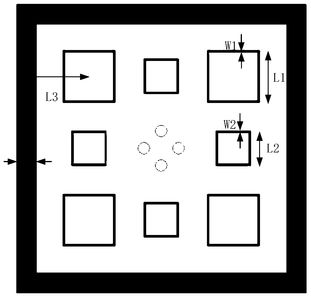 Wide-passband 3D frequency selection surface