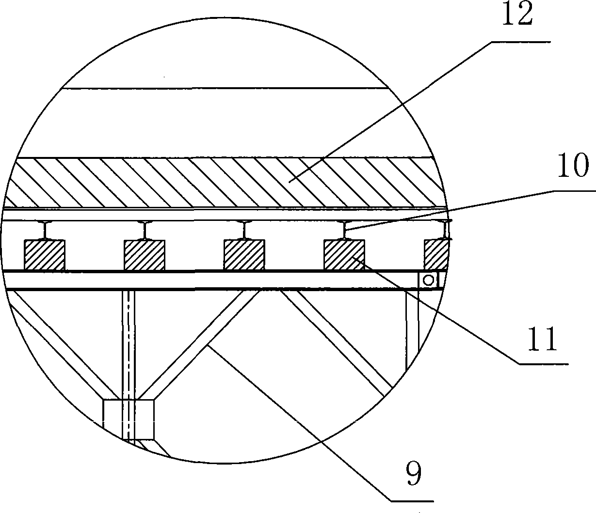 Counter weight control construction method for large span un-symmetric segment stayed-cable bridge