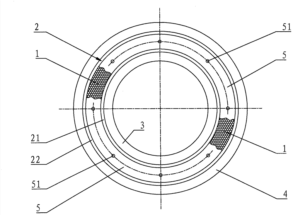 Sealing device for graphite pipe type heat exchanger tube sheet and heat exchange pipe