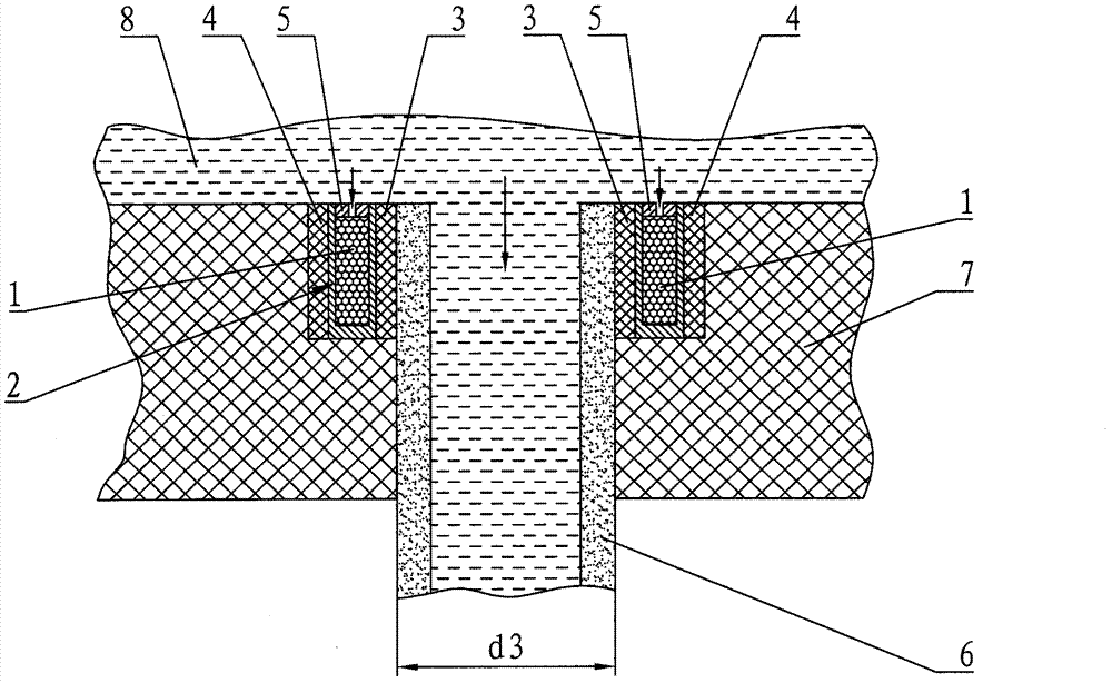 Sealing device for graphite pipe type heat exchanger tube sheet and heat exchange pipe