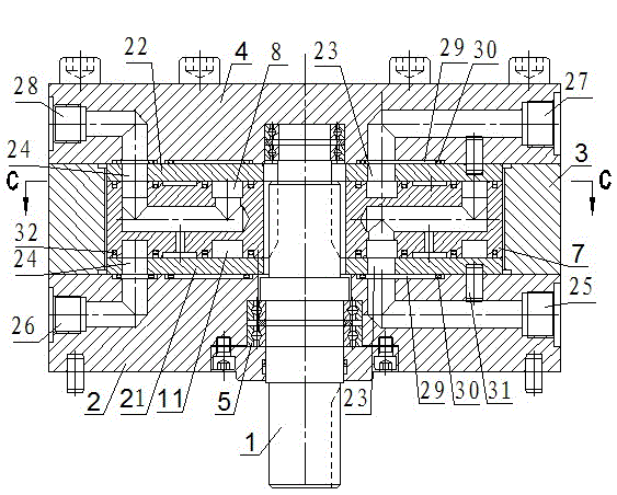 Follower rotary valve for plane oil distribution