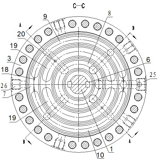 Follower rotary valve for plane oil distribution