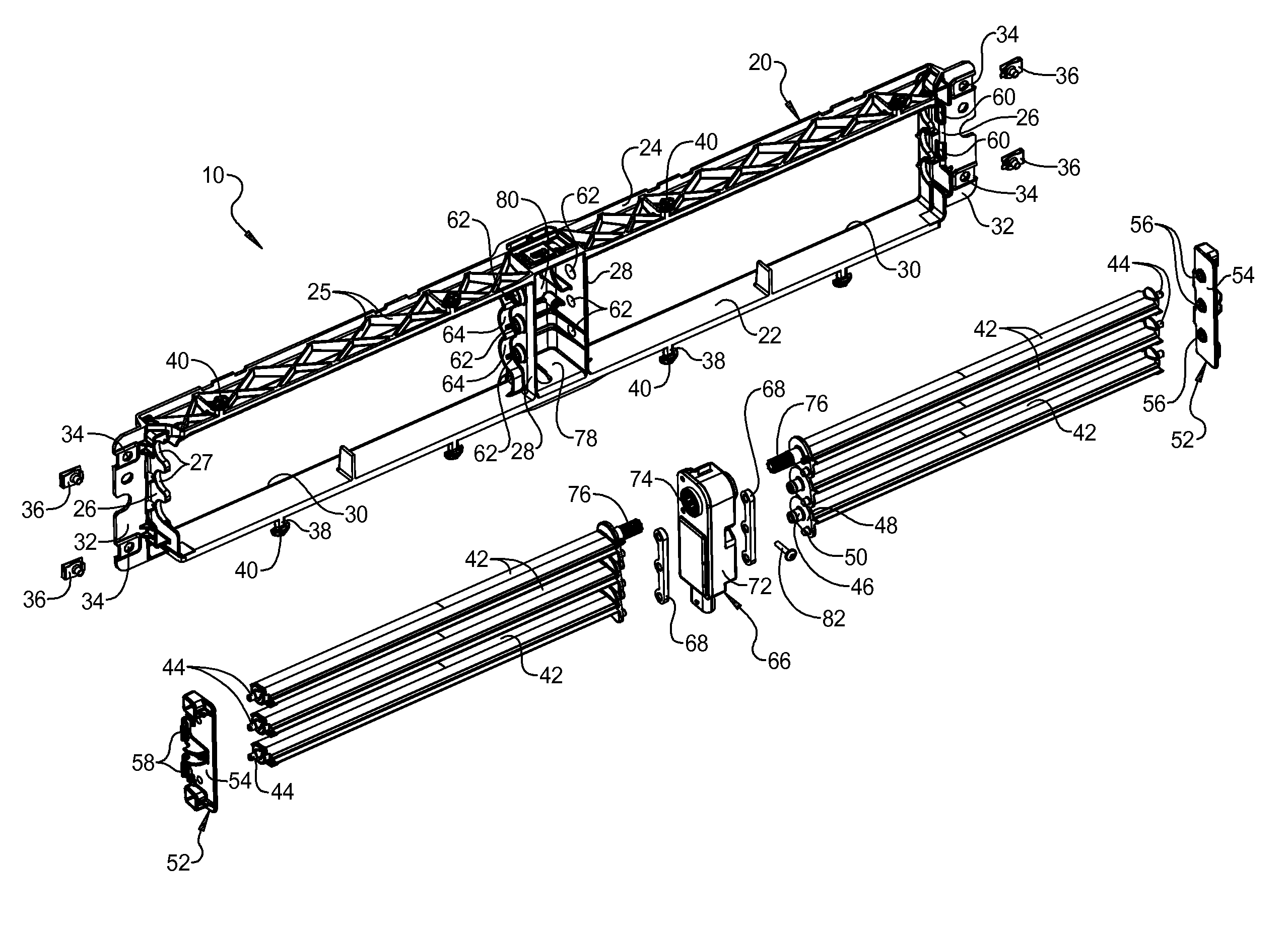 Active grille shutter assembly