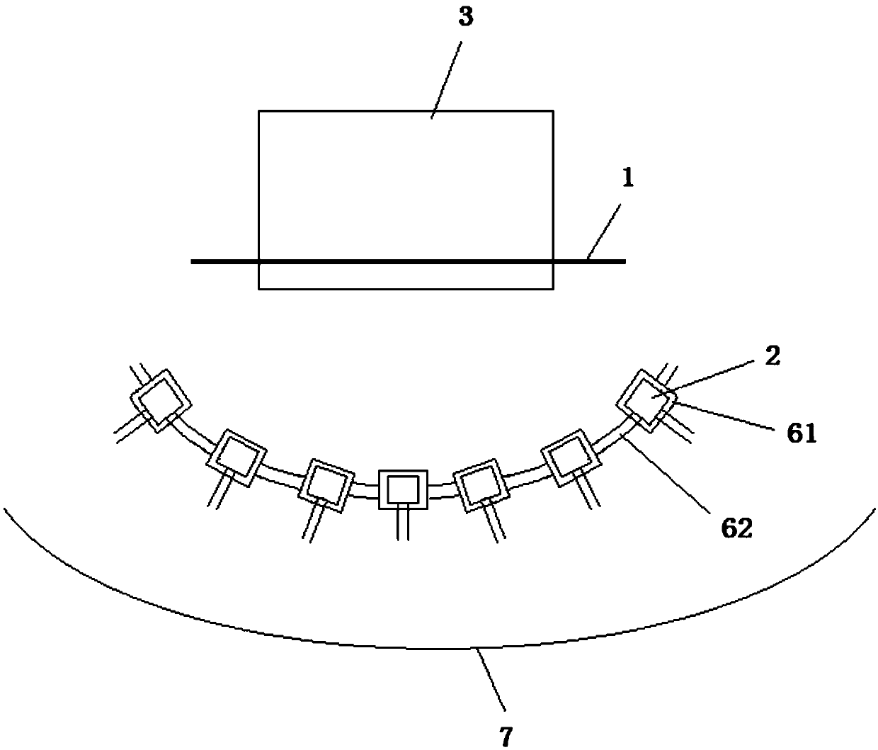 An ion source etching device for realizing angle etching