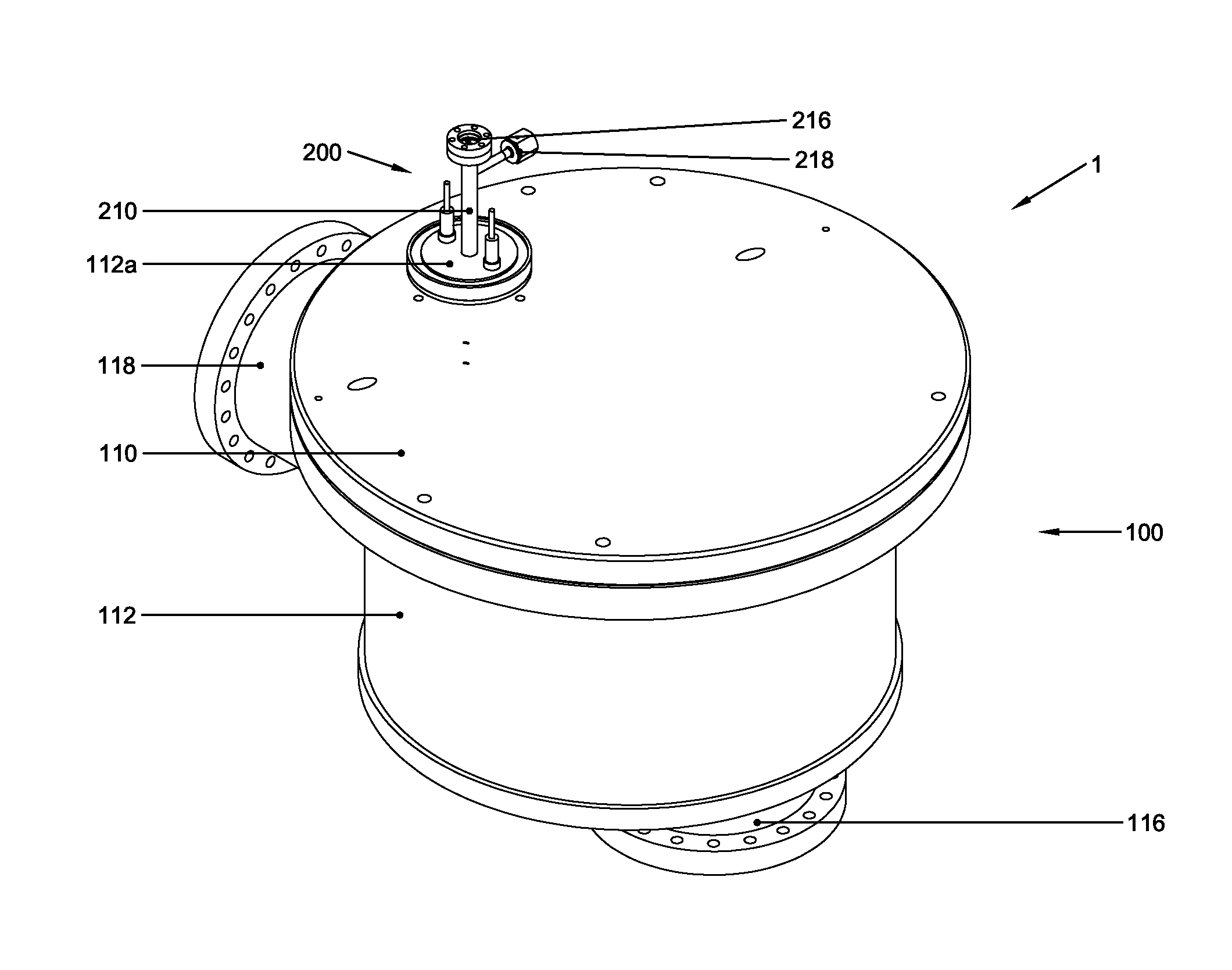 Semiconductor processing apparatus with compact free radical source