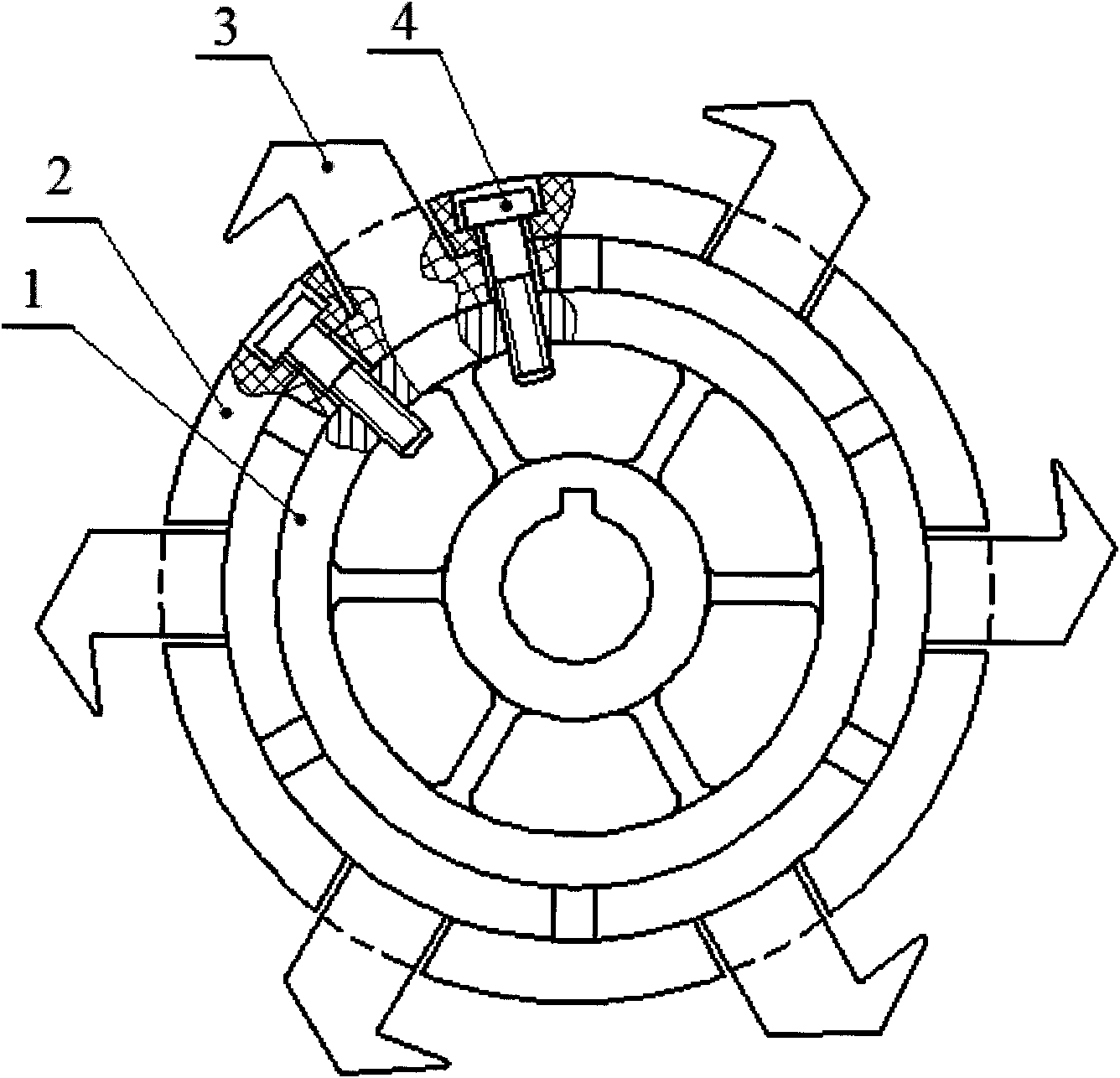 Cotton-opening roll for removing foreign fiber