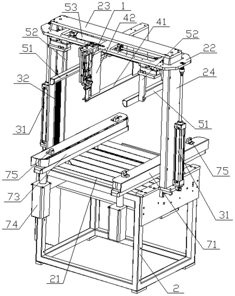 Height positioning device and automatic box folding machine