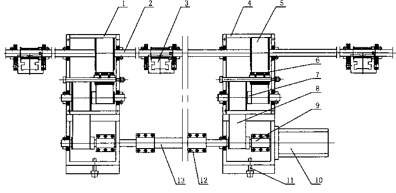 Y-direction servo drive mechanism of overlong stand for computerized embroidery machine