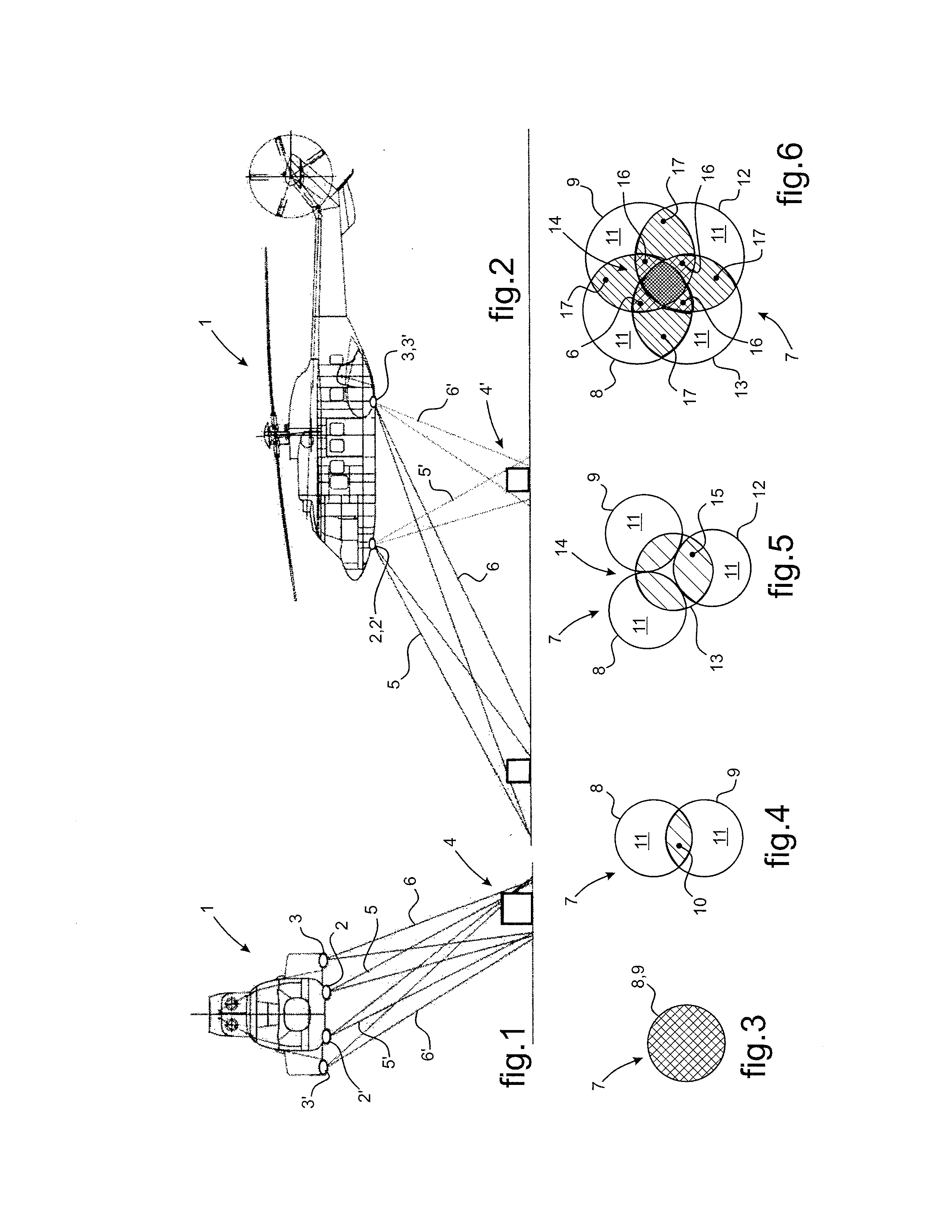 Rotorcraft having lighting equipment with a plurality of headlights operated for landing, winching, and searching