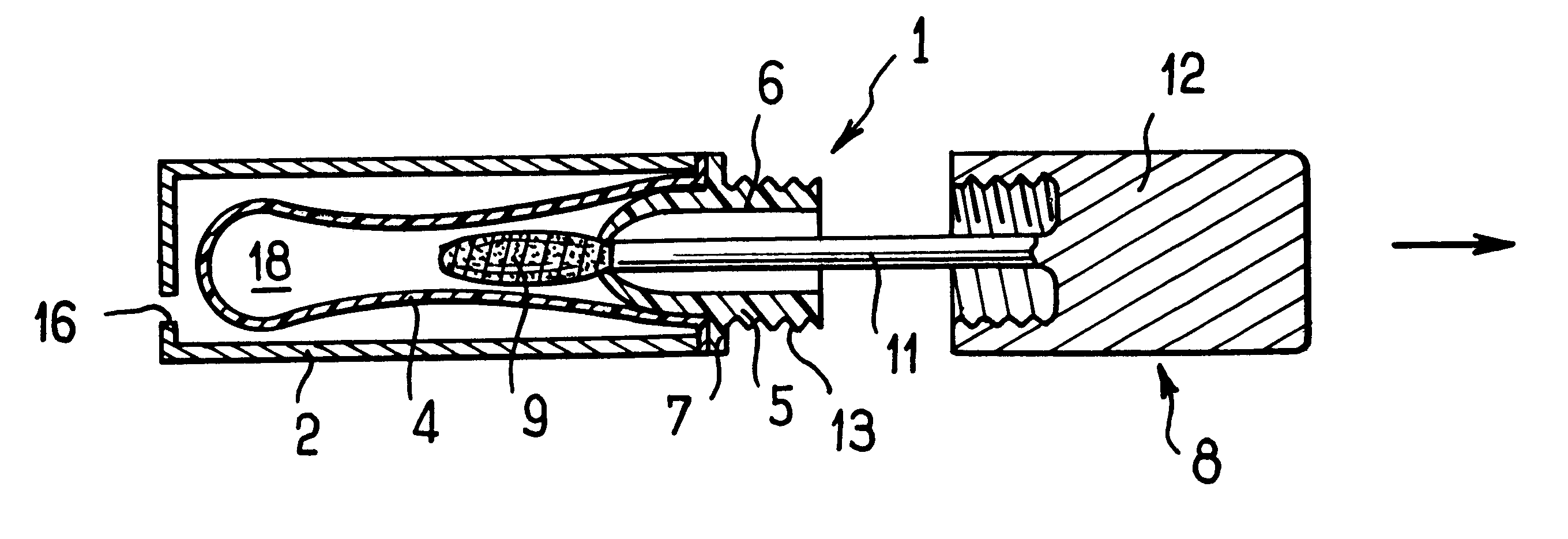 Device for packaging and applying makeup