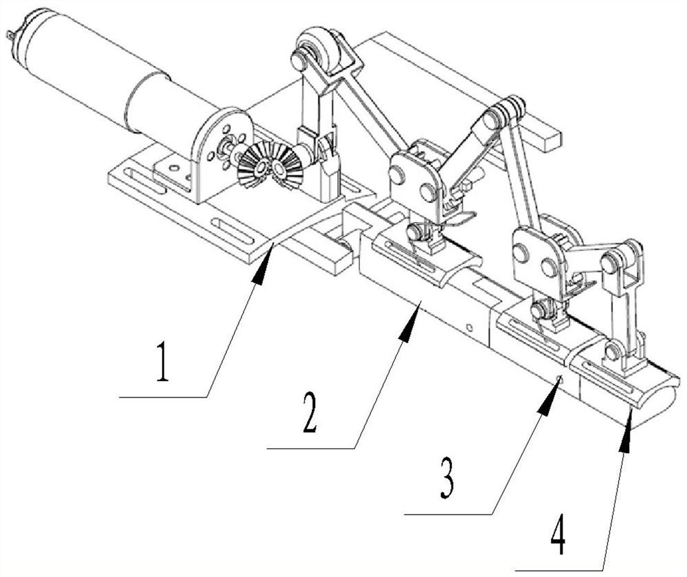 Self-adaptive hand exoskeleton robot based on underactuated coupling