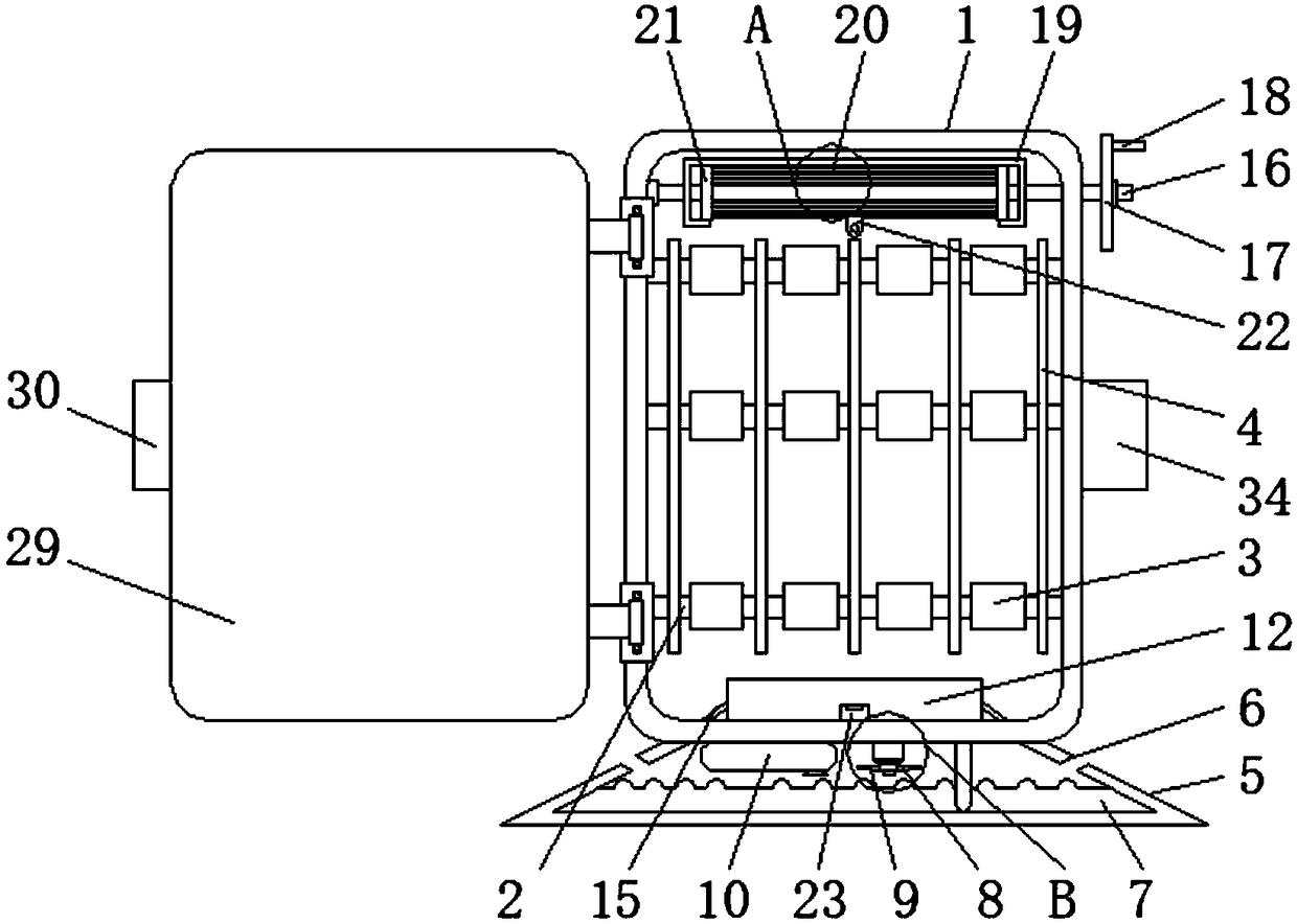 Dustproof dampproof power distribution cabinet