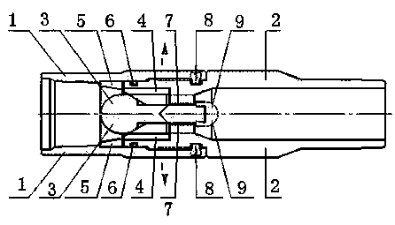 Anti-erosion system based on hydraulic jet fracturing anti-vortex erosion valve