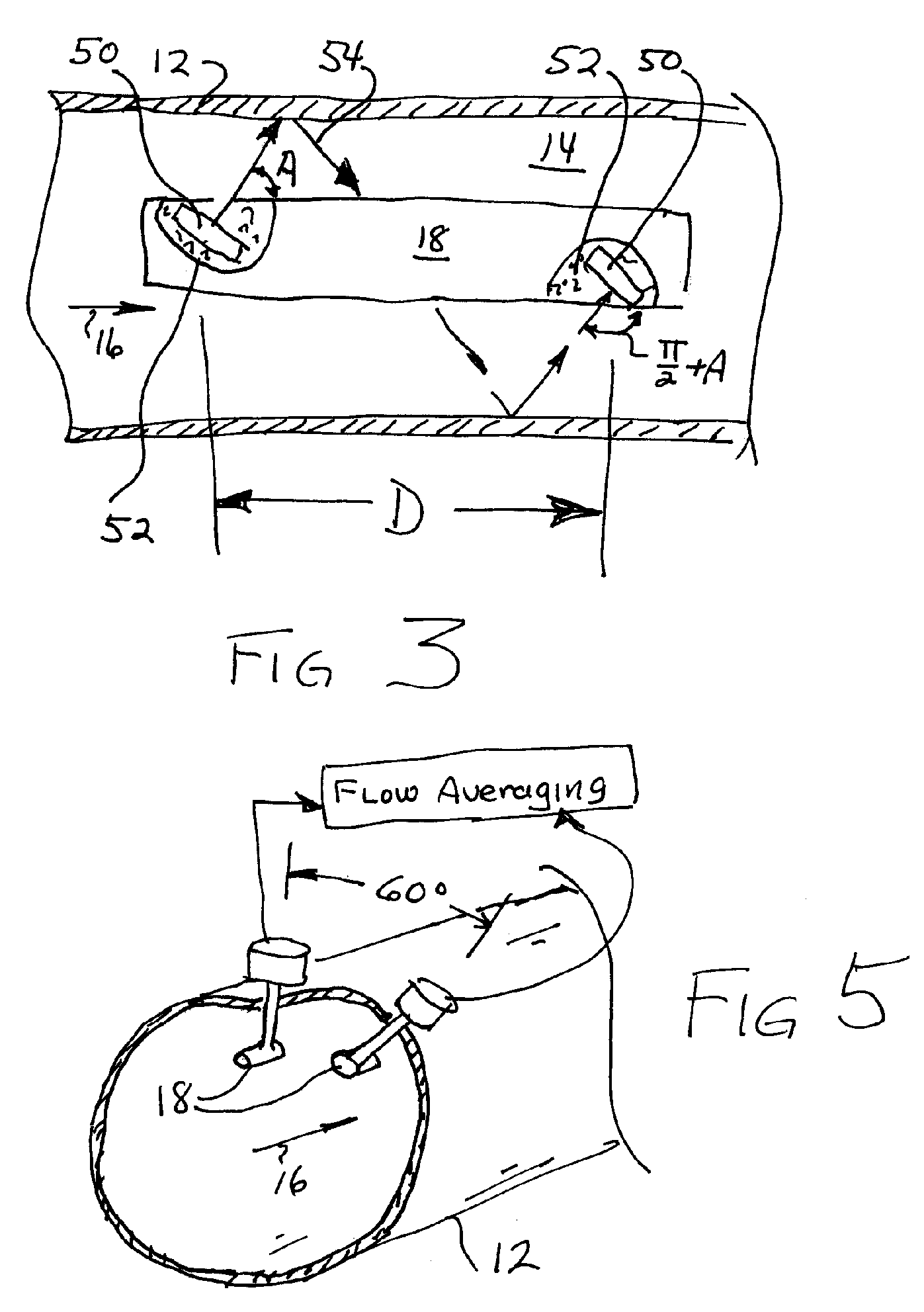 Ultrasonic flow sensor using quasi-helical beam