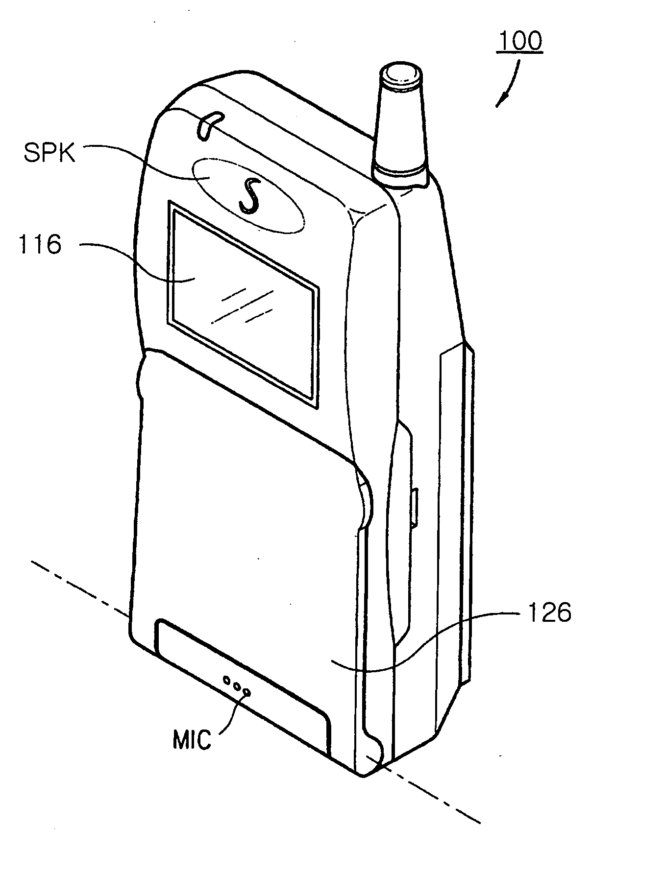 Mobile phone capable of input of phone number without manipulating buttons and method of inputting phone number to the same