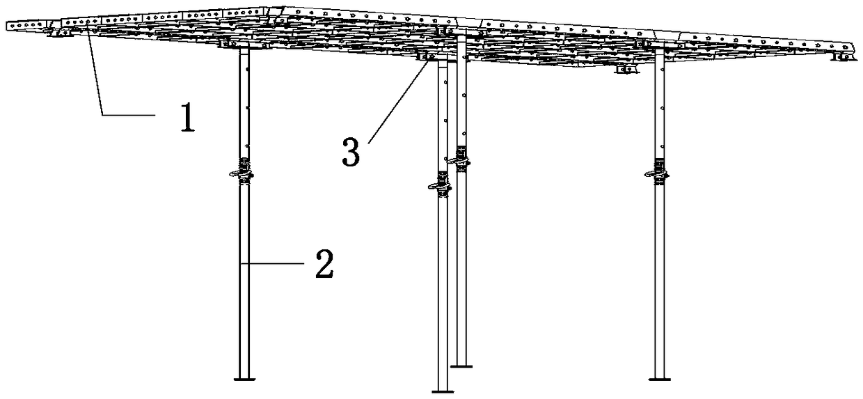 Aluminum alloy formwork mechanism for building floor construction based on bim technology