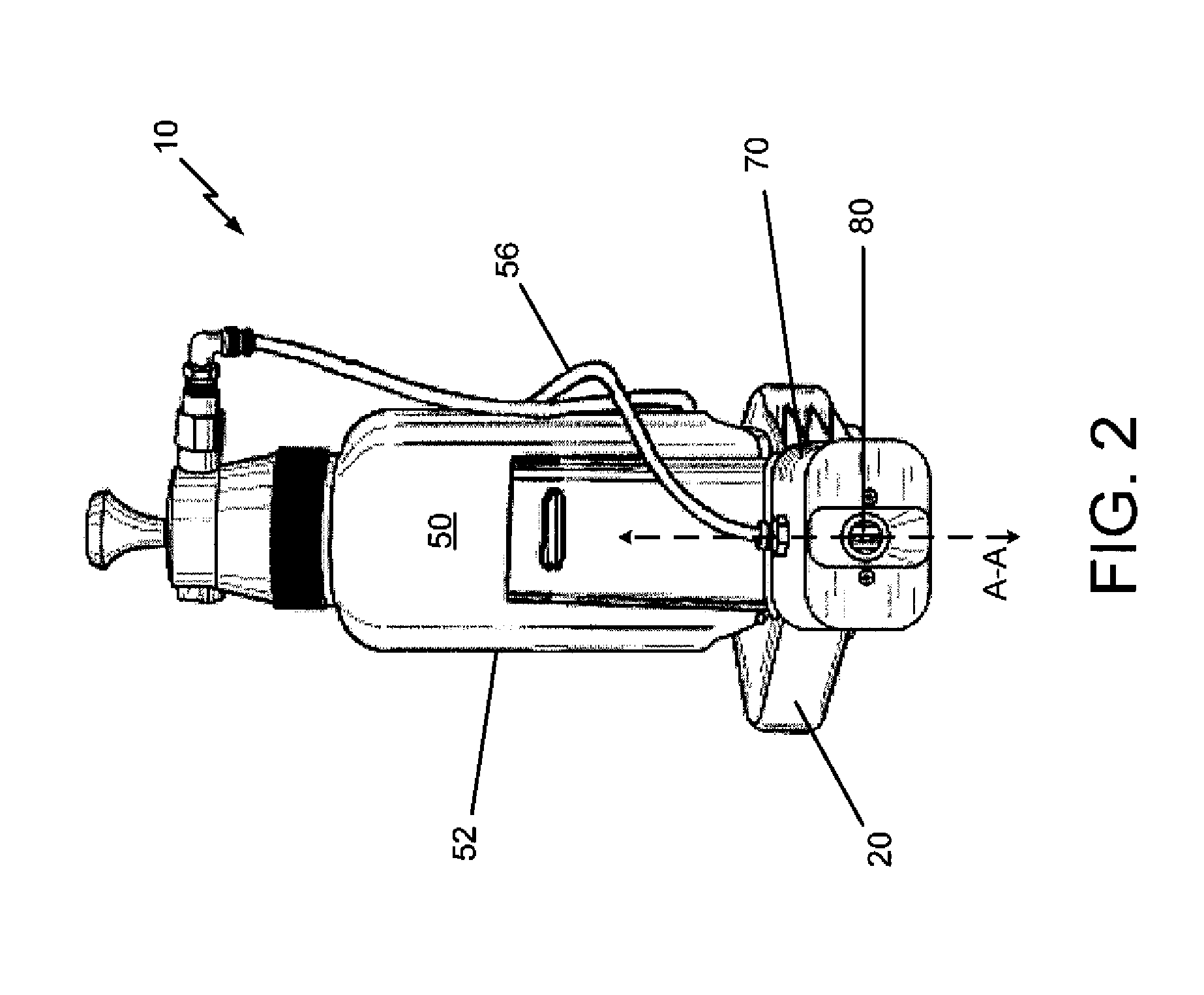 Heatless and cordless fogging/misting apparatus having a low CFM DC-powered blower motor and a mixing chamber for ultra-low volume atomized fog