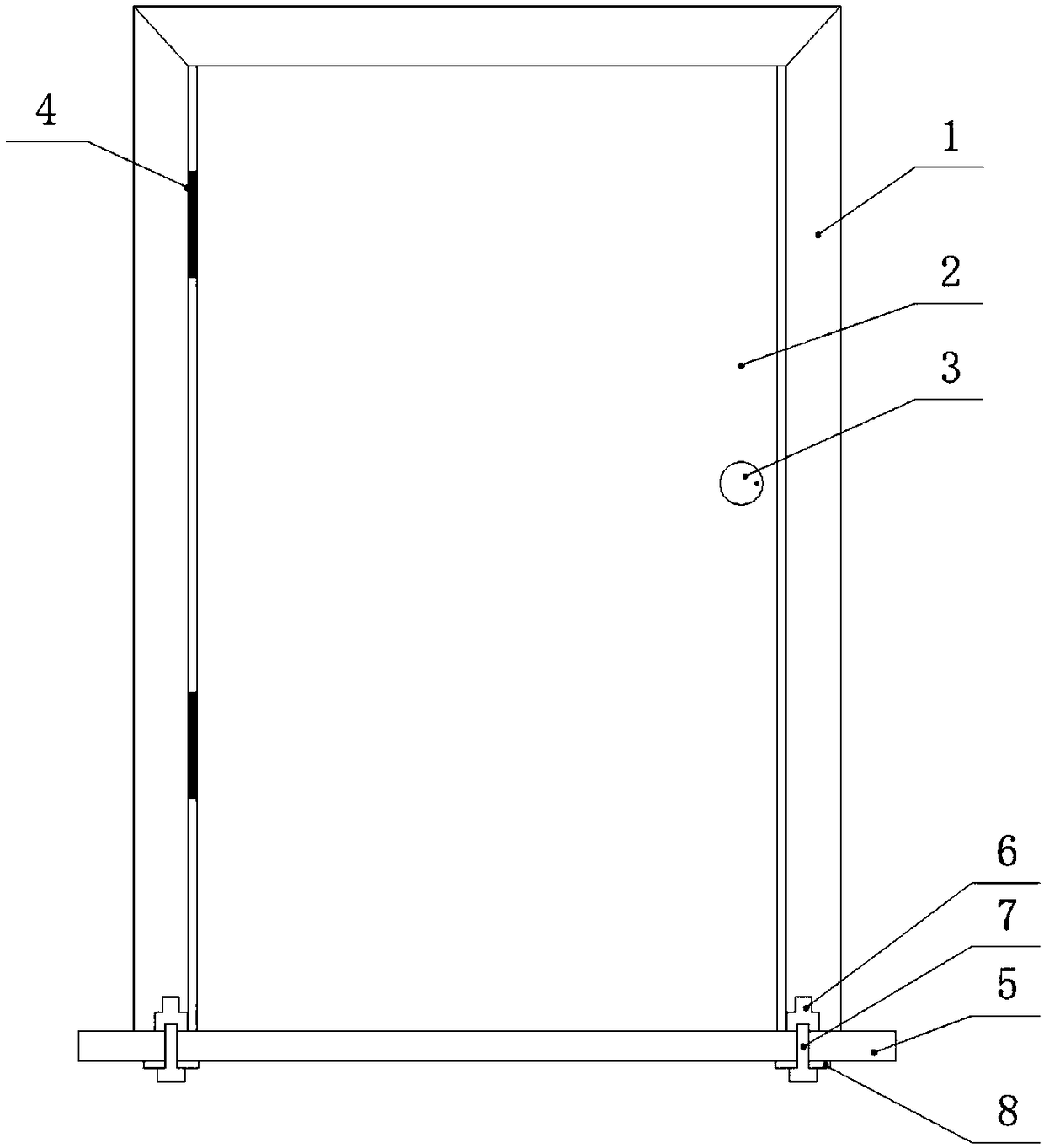 Installation structure and rapid installation method of rapid installation type wooden door and door sleeve