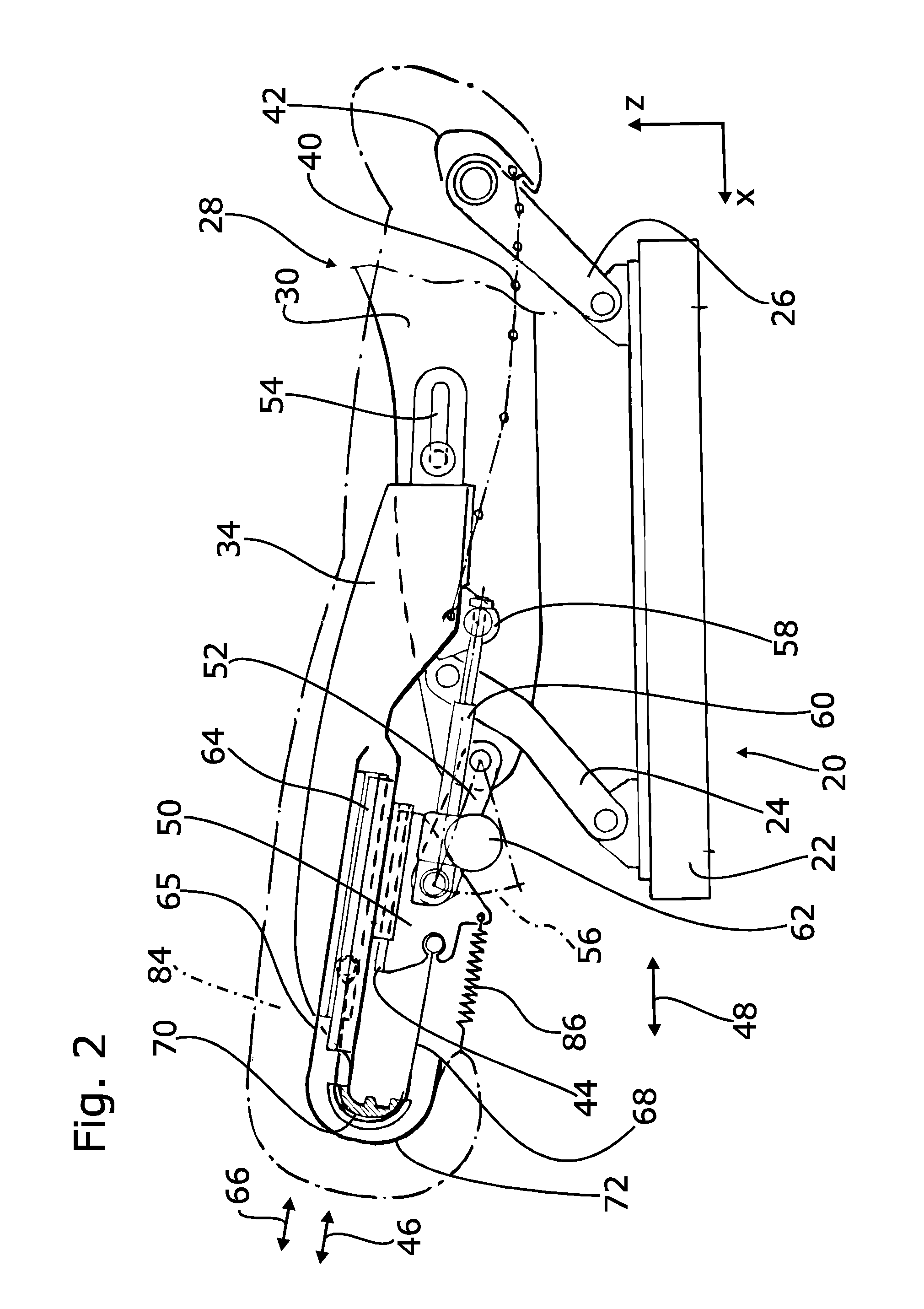 Motor Vehicle Seat with Seat Depth Adjustment