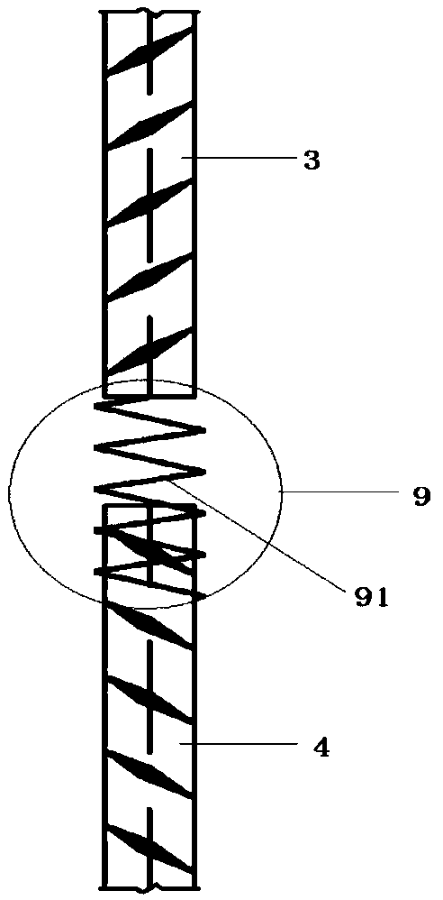 Device for detecting anchoring length of reinforcing steel of semi-grout sleeve