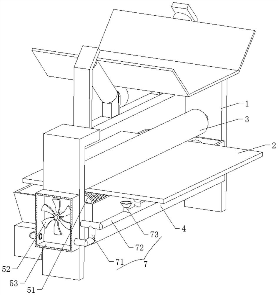 Automatic flushing device for coal conveying trestle