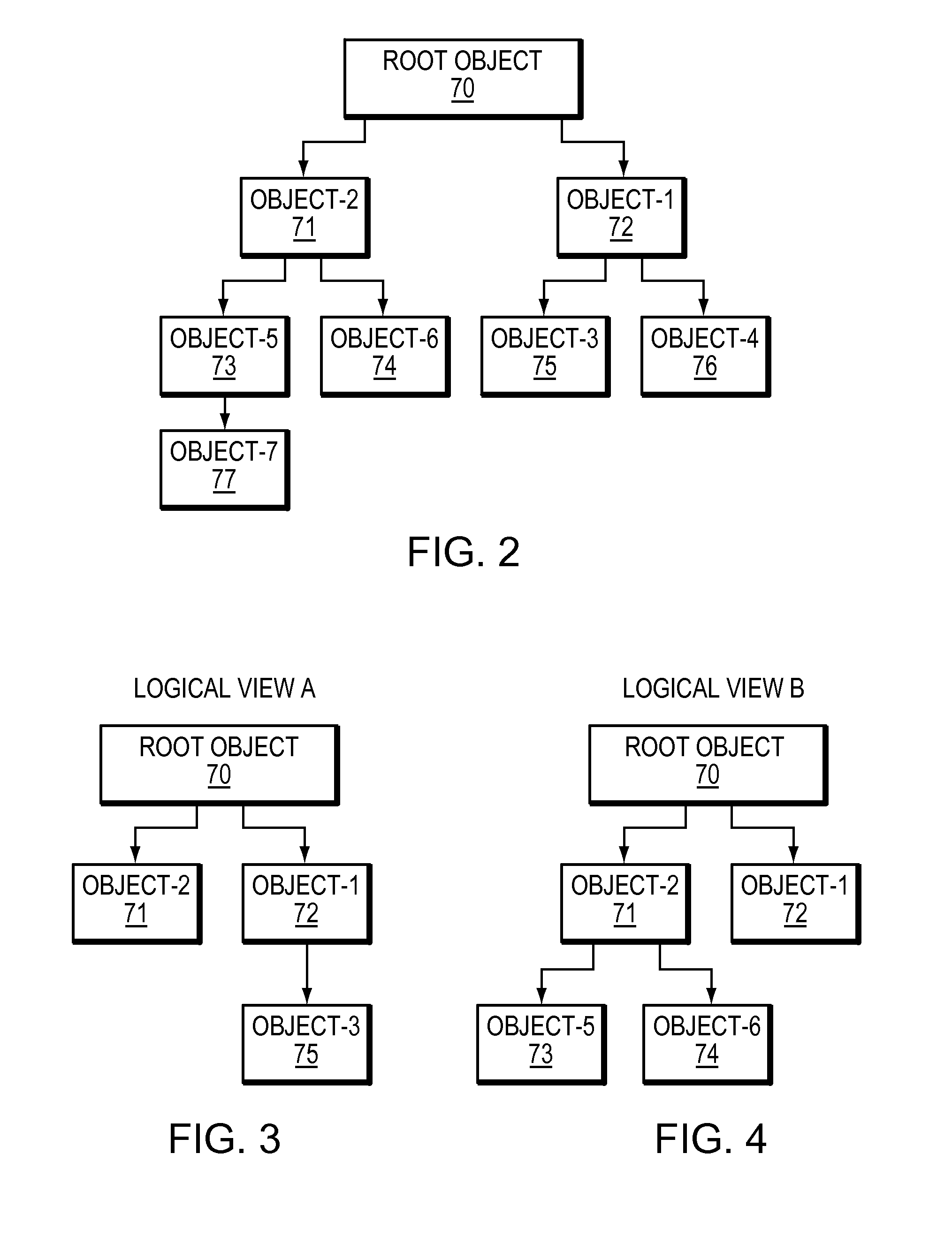 Managing logical views of directories