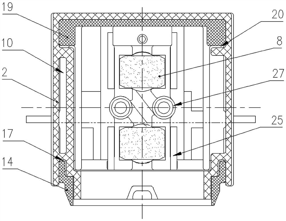 Brush carrier structure for alternator