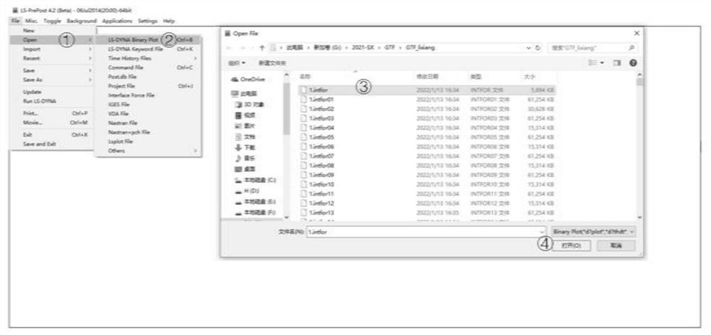 Tooth surface meshing point line load calculation method based on transient simulation analysis result