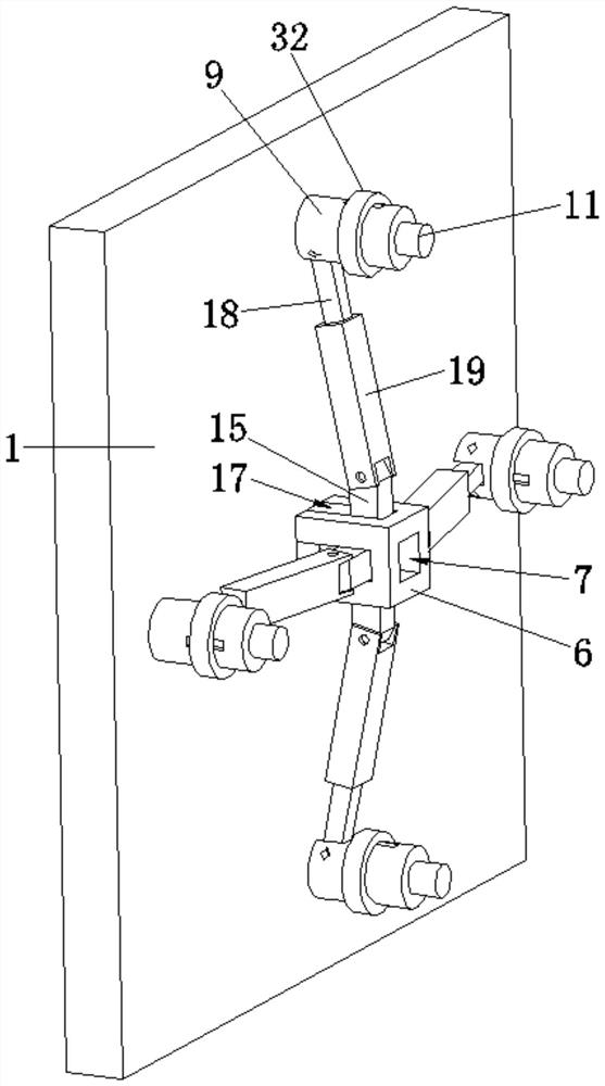 Fabricated concrete decoration hanging plate switching structure