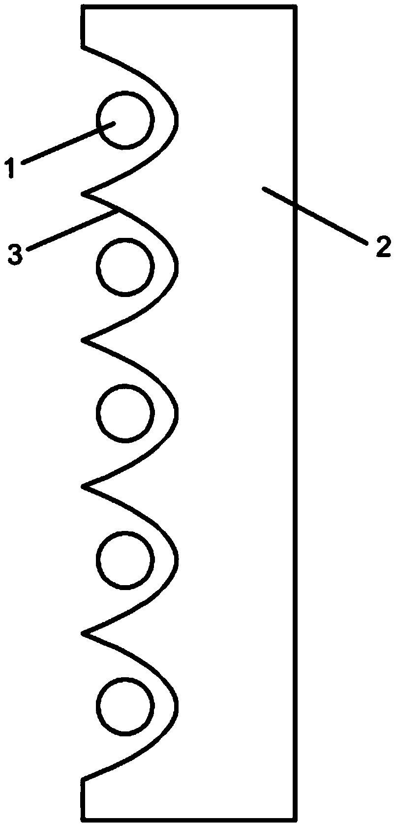 Parabolic wave energy utilization type breakwater