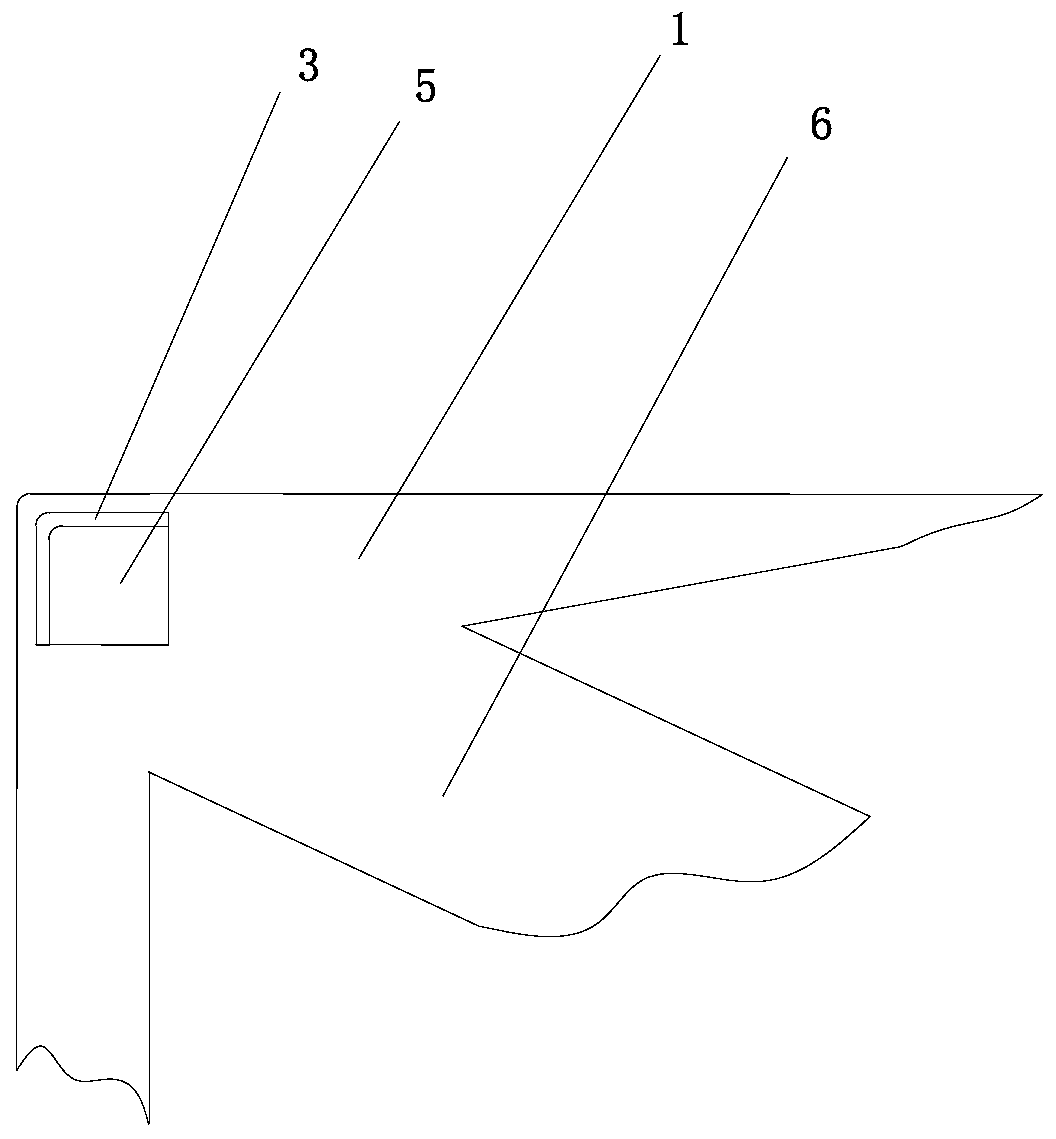 Double-glazing component mounting structure with protection function and double-glazing component array