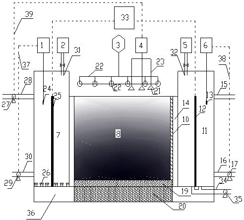 Device of leaching and electrokinetically remediating chromium slag stacking place by nanometer zero-valent iron and nickel