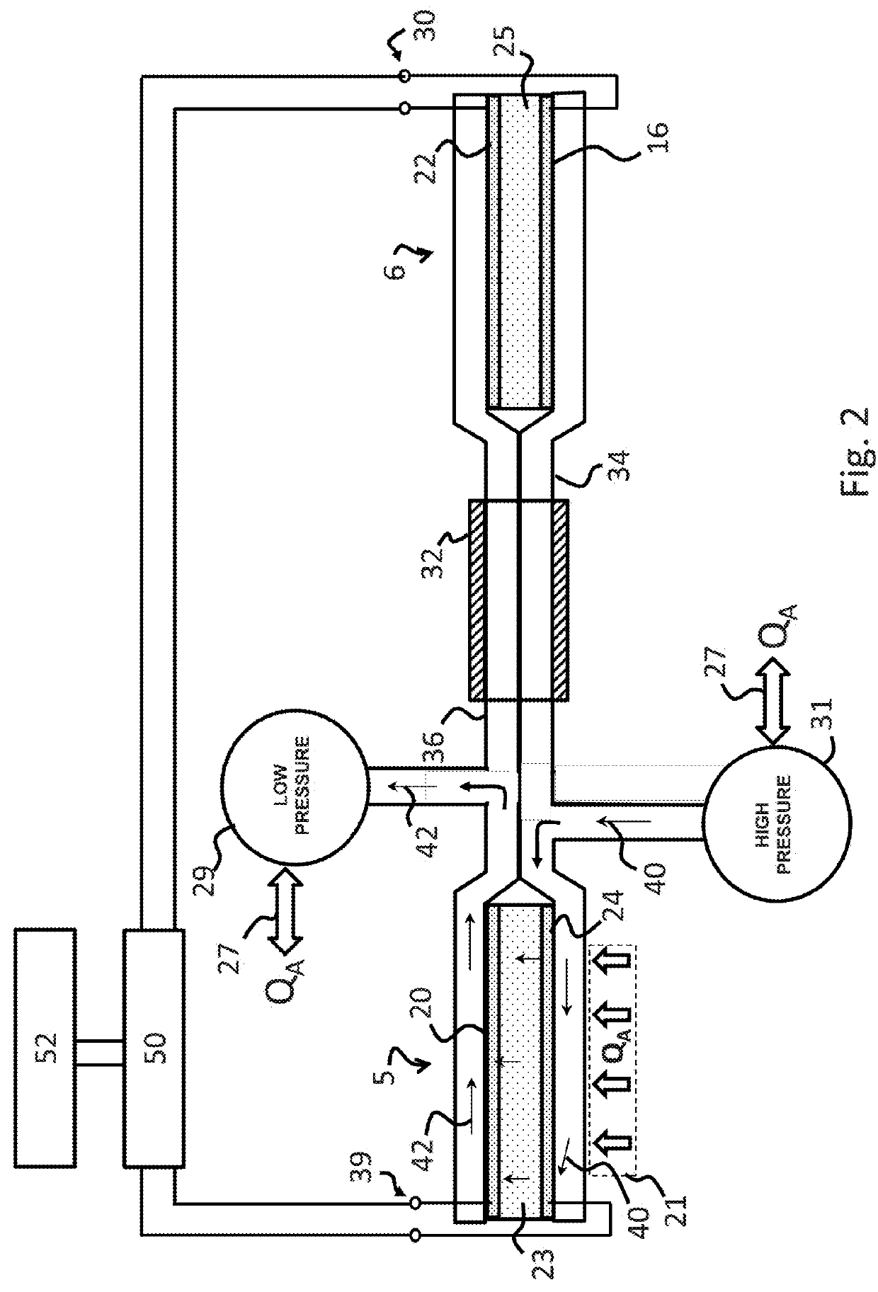 Thermo-electrochemical converter with integrated energy storage