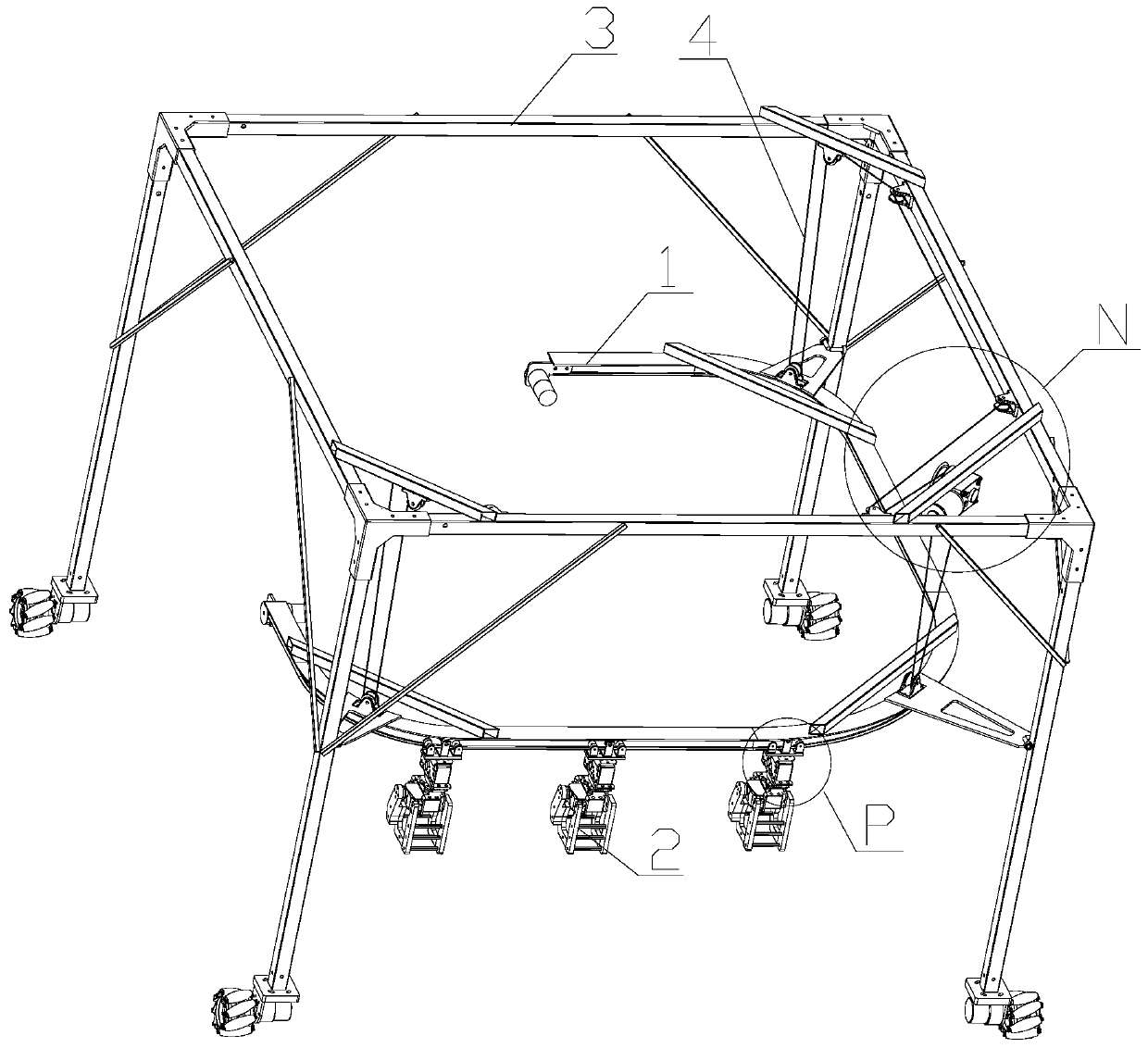 Suspension type transportation crane