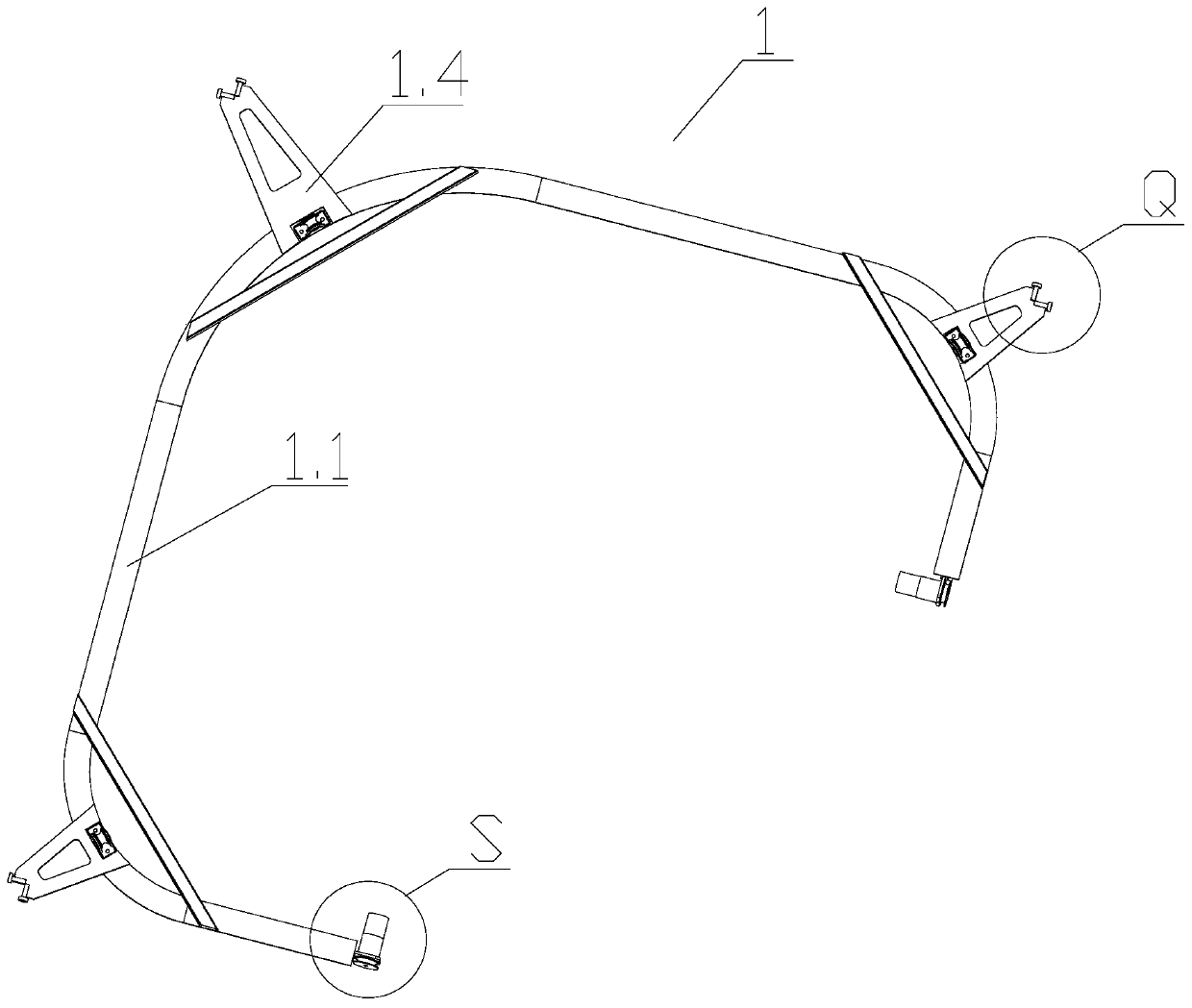 Suspension type transportation crane